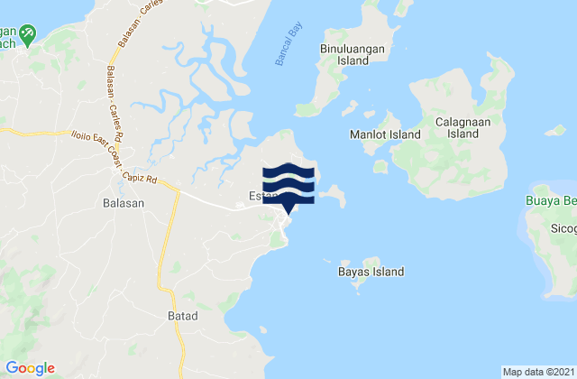 Estancia, Philippinesの潮見表地図