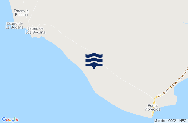 Estero la Bocana, Mexicoの潮見表地図