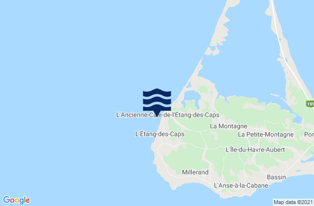 Etang De L'ouest, Canadaの潮見表地図