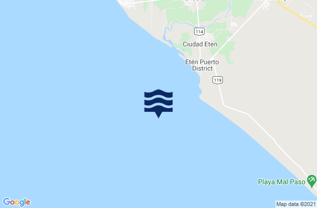 Eten (Chiclayo), Peruの潮見表地図