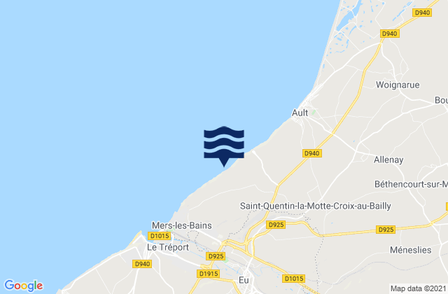 Eu, Franceの潮見表地図