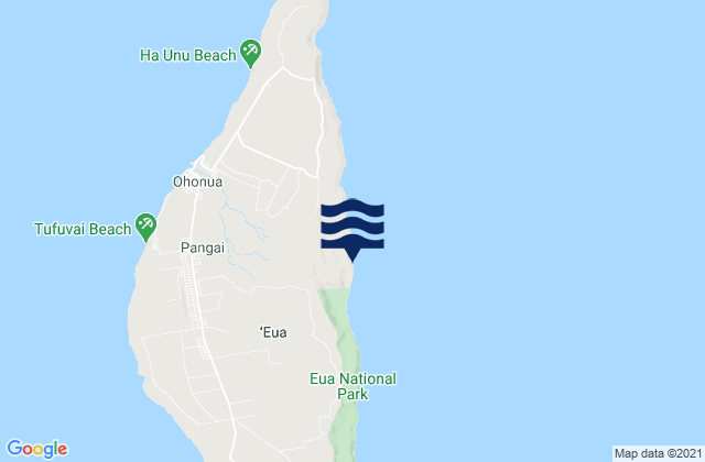 Eua, Tongaの潮見表地図