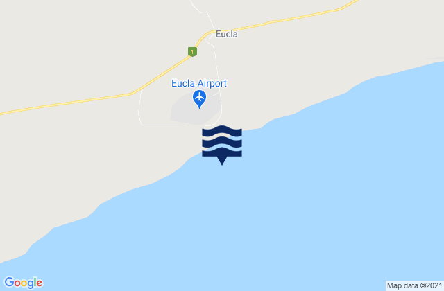 Eucla, Australiaの潮見表地図