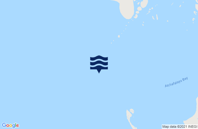 Eugene Island North of Atchafalaya Bay, United Statesの潮見表地図
