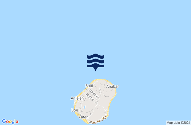 Ewa District, Nauruの潮見表地図