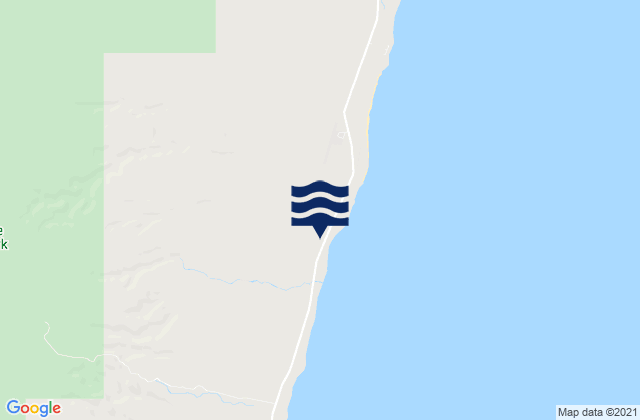 Exmouth, Australiaの潮見表地図