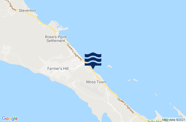 Exuma District, Bahamasの潮見表地図