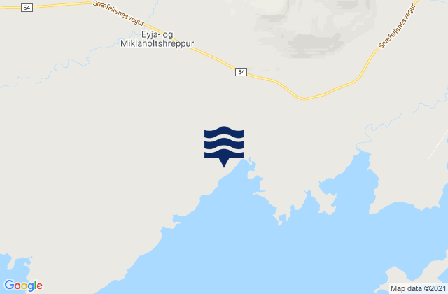 Eyja- og Miklaholtshreppur, Icelandの潮見表地図