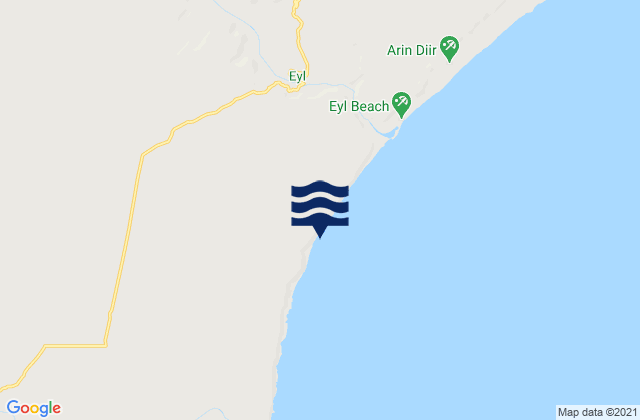 Eyl, Somaliaの潮見表地図