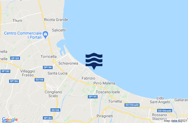 Fabrizio, Italyの潮見表地図