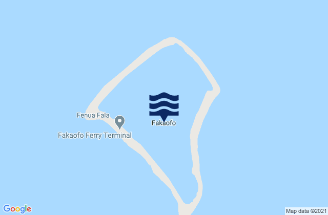Fakaofo Atoll, Samoaの潮見表地図