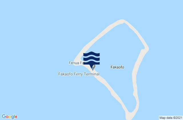 Fakaofo Island, Samoaの潮見表地図