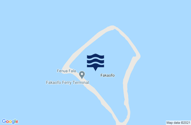 Fakaofo, Tokelauの潮見表地図