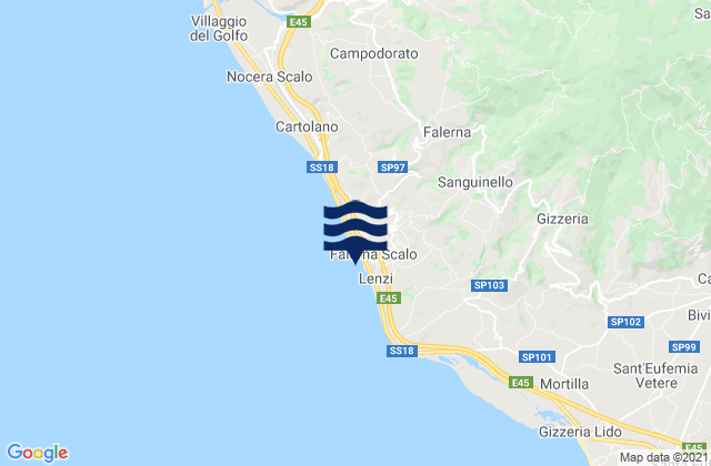 Falerna Scalo, Italyの潮見表地図