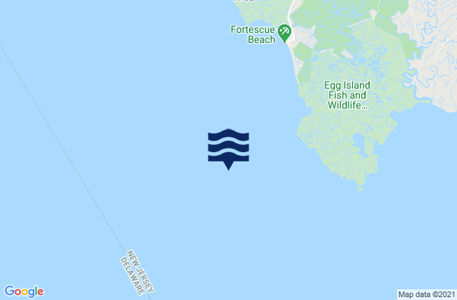 False Egg Island Point 2 miles off, United Statesの潮見表地図