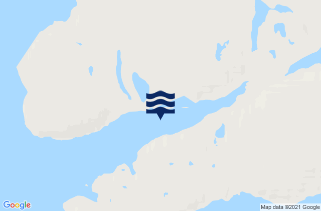 False Strait, Canadaの潮見表地図