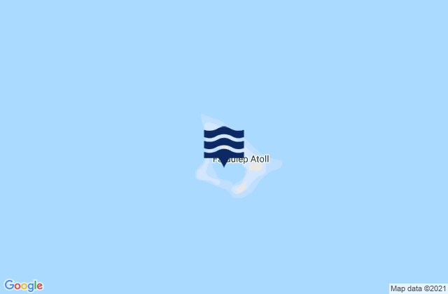 Faraulep, Micronesiaの潮見表地図