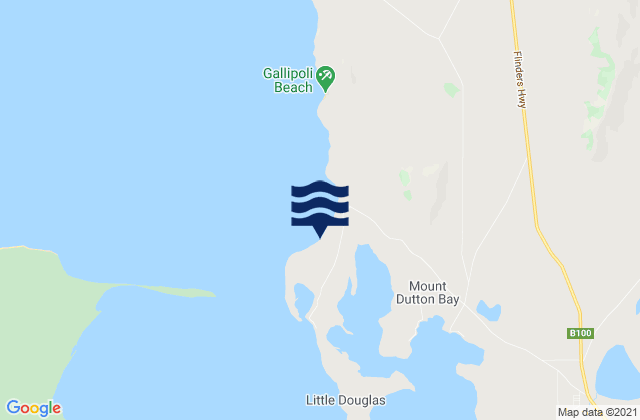 Farm Beach, Australiaの潮見表地図