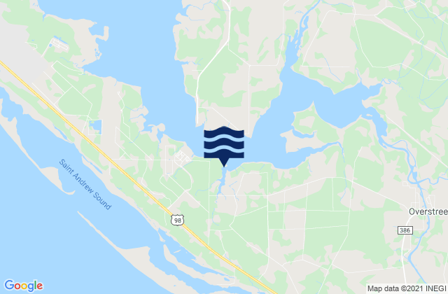 Farmdale (East Bay), United Statesの潮見表地図