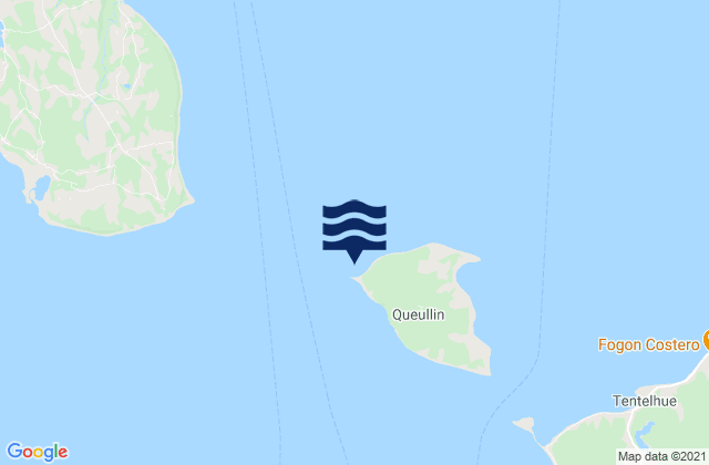 Faro Queullín, Chileの潮見表地図