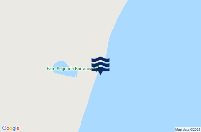 Faro Segunda Barranca, Argentinaの潮見表地図