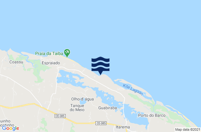 Farol de Itapagé, Brazilの潮見表地図