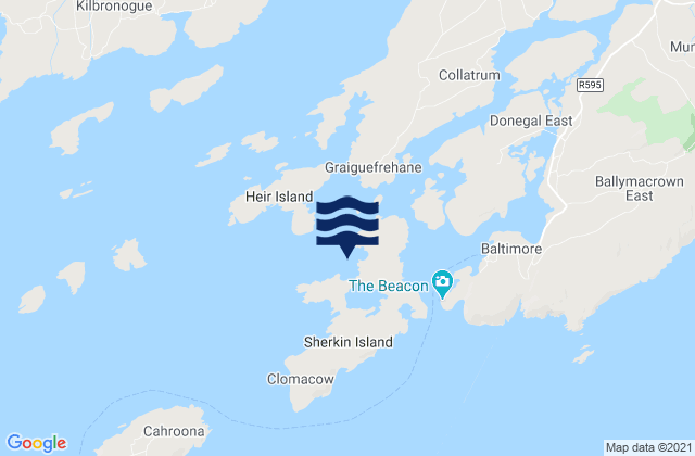 Farranacoush, Irelandの潮見表地図