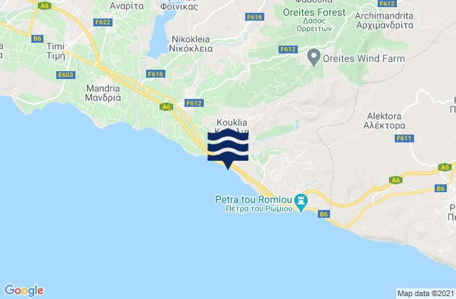 Fasoúla, Cyprusの潮見表地図