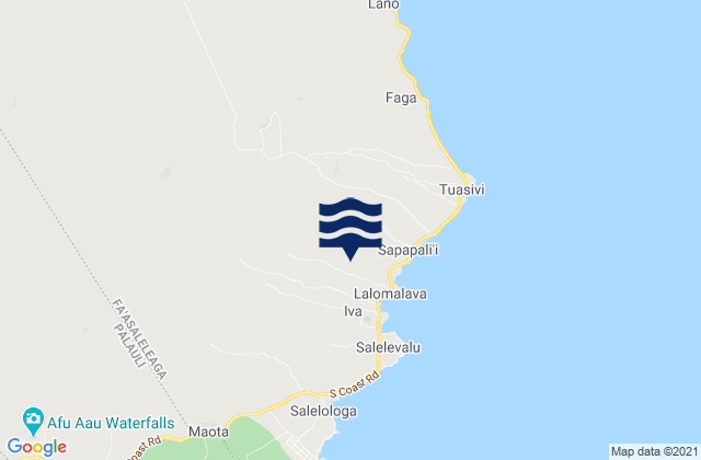 Fa‘asaleleaga, Samoaの潮見表地図