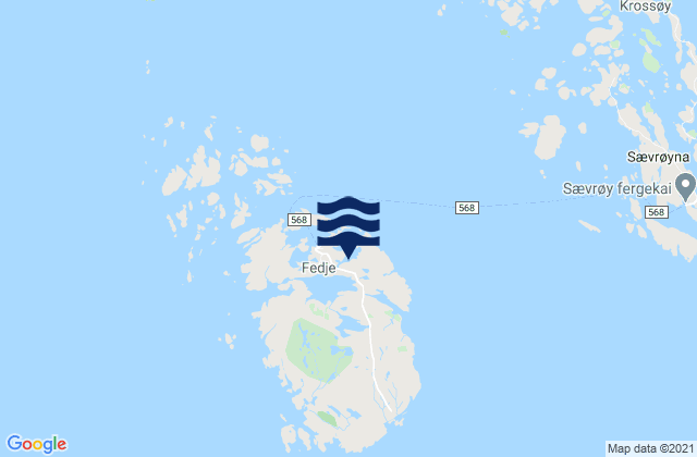 Fedje, Norwayの潮見表地図