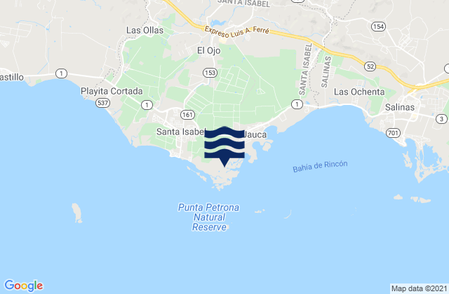 Felicia 1 Barrio, Puerto Ricoの潮見表地図
