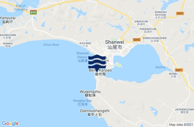 Fengshan, Chinaの潮見表地図