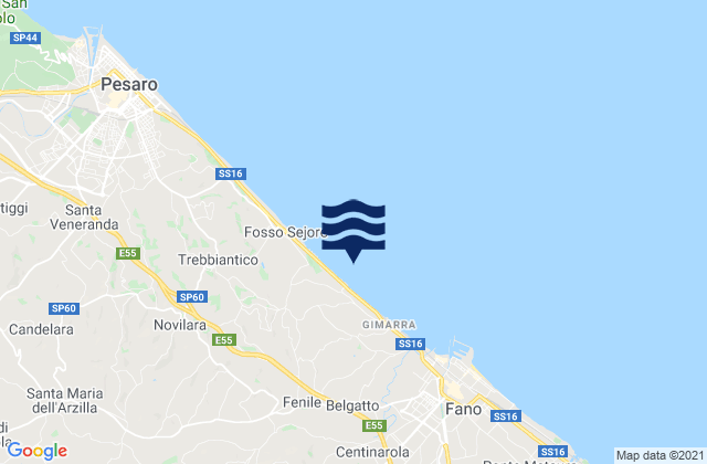 Fenile, Italyの潮見表地図
