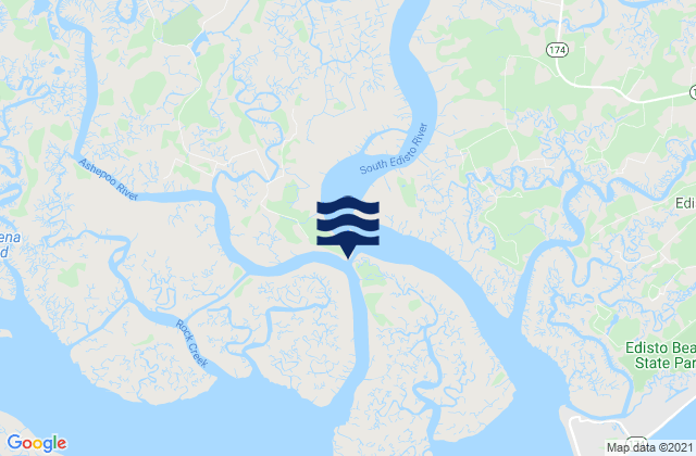 Fenwick Island Cut South Edisto River, United Statesの潮見表地図