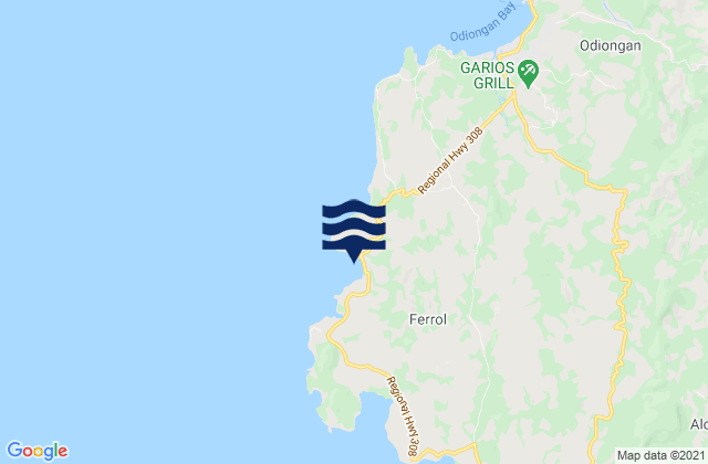 Ferrol, Philippinesの潮見表地図