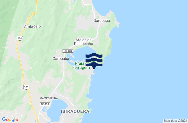 Ferrugem, Brazilの潮見表地図