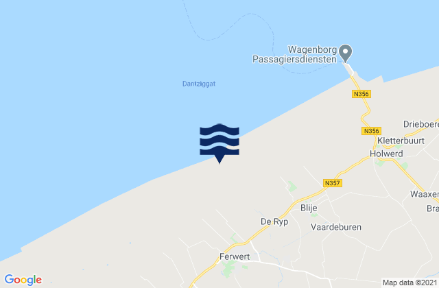 Ferwert, Netherlandsの潮見表地図