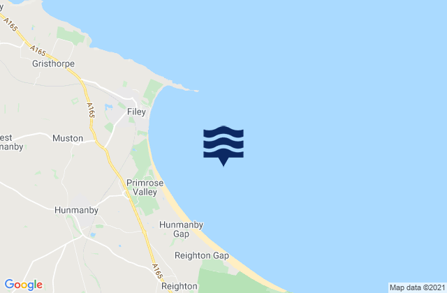 Filey Bay, United Kingdomの潮見表地図