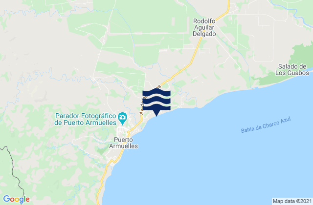 Finca Blanco, Panamaの潮見表地図