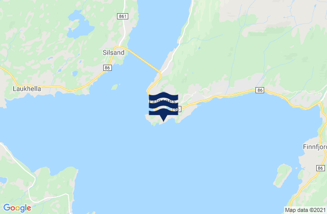 Finnsnes, Norwayの潮見表地図