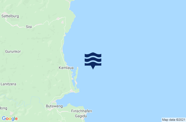Finsch Harbor, Papua New Guineaの潮見表地図