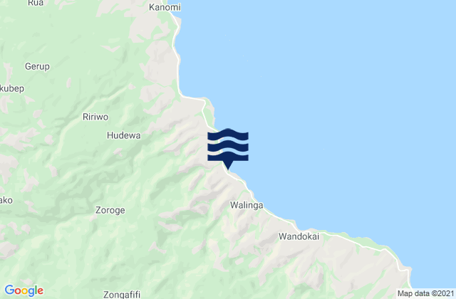 Finschhafen, Papua New Guineaの潮見表地図