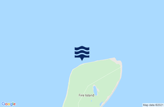 Fire Island, United Statesの潮見表地図