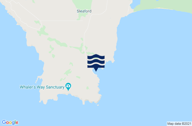 Fisheries Bay, Australiaの潮見表地図