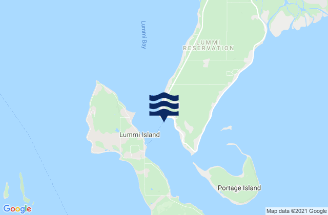 Fishermans Cove (Gooseberry Point), United Statesの潮見表地図