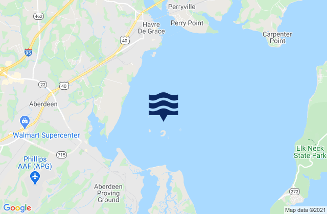 Fishing Battery Light, United Statesの潮見表地図
