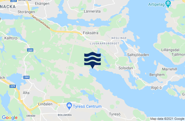 Fisksätra, Swedenの潮見表地図