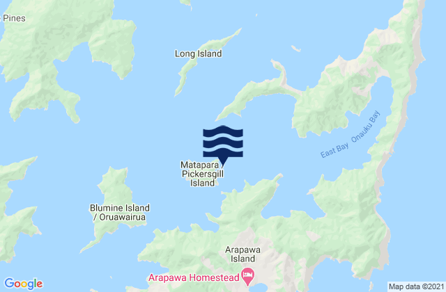 Fitzgerald Bay, New Zealandの潮見表地図