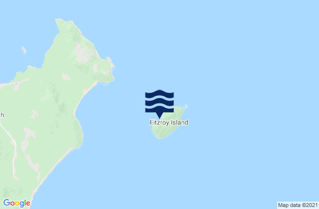Fitzroy Island, Australiaの潮見表地図