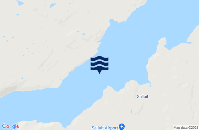 Fjord de Salluit, Canadaの潮見表地図